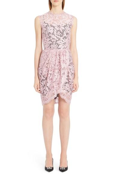 Women's Dolce & Gabbana Drape Lace Sheath Dress
