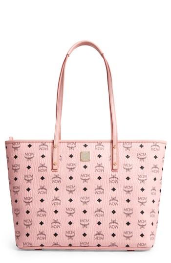 Mcm Medium Anya Tote - Beige