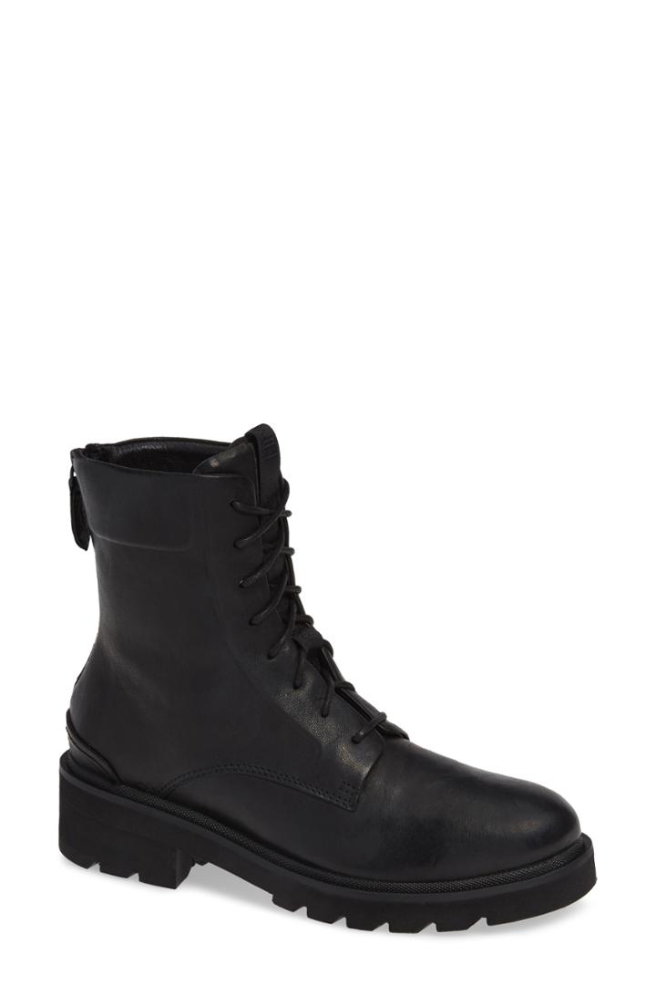 Women's Frye Allison Combat Boot M - Black