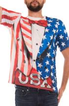 Men's Faux Real Usa Tux Costume T-shirt - Red