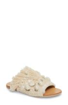 Women's Free People Mars At Night Tasseled Slide Sandal Us / 36eu - Beige