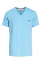 Men's Burberry Jadford V-neck T-shirt, Size - Blue
