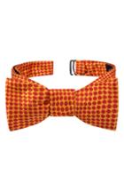 Men's Ted Baker London Geometric Silk Bow Tie, Size - Yellow
