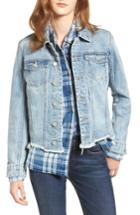 Women's Blanknyc Shark Bite Denim Jacket - Blue