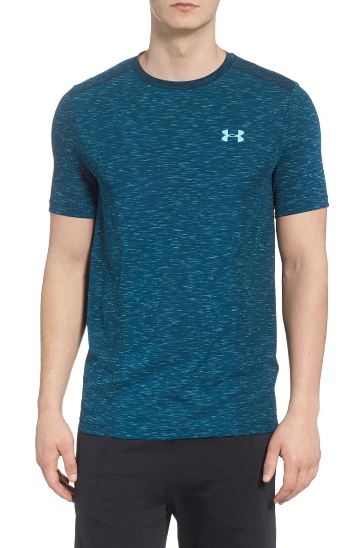 Men's Under Armour Threadborne Regular Fit T-shirt, Size - Blue/green