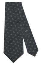 Men's Gucci Running Logo Silk Jacquard Tie, Size - Black