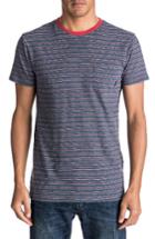 Men's Quiksilver Dumaran Stripe Pocket T-shirt - Blue