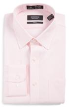 Men's Nordstrom Men's Shop Smartcare(tm) Trim Fit Solid Dress Shirt 34/35 - Pink