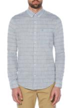 Men's Original Penguin Stripe Slub Chambray Shirt - Blue