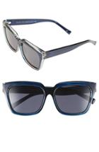 Women's Le Specs 'edition Two' 55mm Sunglasses - Navy/ Grey/ Black