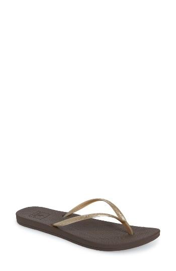Women's Reef Escape Lux Flip Flop M - Brown