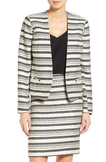 Petite Women's Halogen Open Front Jacket P - Ivory