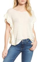 Women's Ella Moss Crochet Pullover Top - White