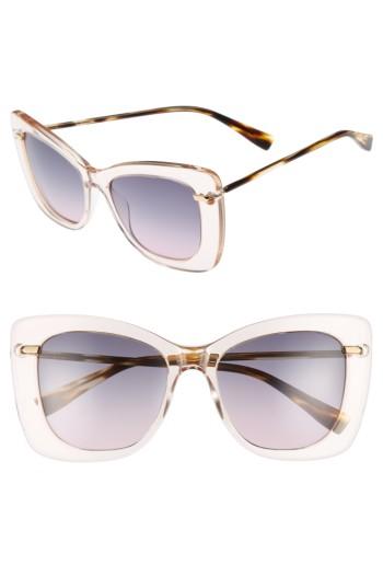 Women's Derek Lam Clara 55mm Gradient Sunglasses - Nude Crystal