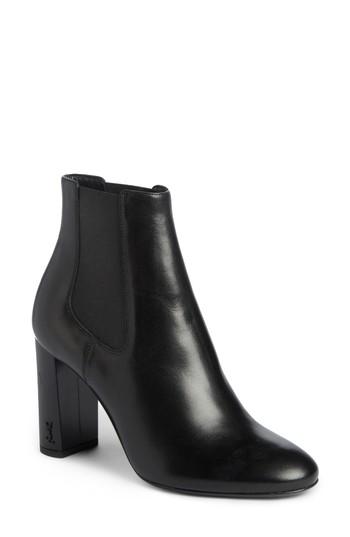 Women's Saint Laurent Loulou Chelsea Bootie .5us / 35.5eu - Black