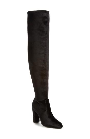Women's Steve Madden Emotionv Over The Knee Boot .5 M - Black
