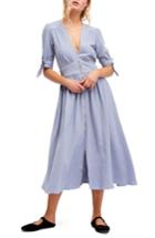 Women's Free People Love Of My Life Midi Dress - Blue