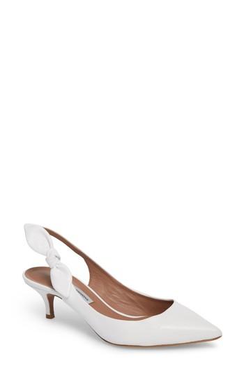 Women's Tabitha Simmons Rise Bow Slingback Pump Us / 35eu - White