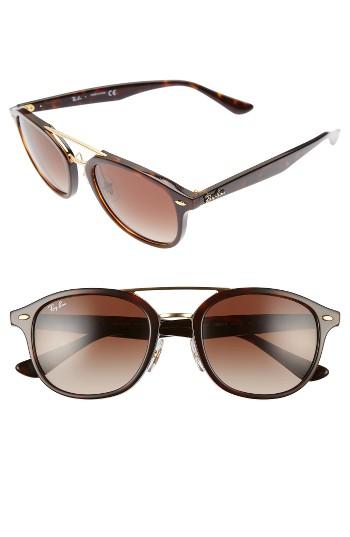 Women's Ray-ban 53mm Aviator Sunglasses - Brown/ Havana