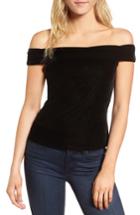 Women's Cupcakes And Cashmere Haili Off The Shoulder Top - Black