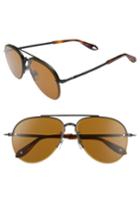 Women's Givenchy 62mm Oversize Aviator Sunglasses - Matte Black