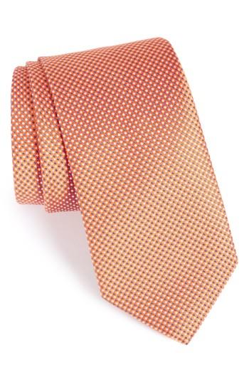 Men's Eton Microdot Silk Tie, Size - Orange
