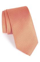 Men's Eton Microdot Silk Tie, Size - Orange