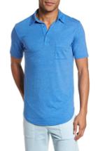 Men's Goodlife Scallop Polo, Size - Blue