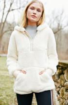 Women's Free People Fp Movement Off The Record Soft Fleece Hoodie - Beige