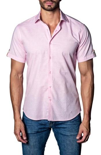 Men's Jared Lang Print Sport Shirt - Orange