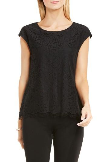 Women's Vince Camuto Lace Blouse - Black