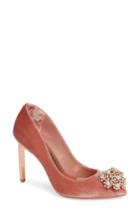 Women's Ted Baker London Peetchv Embroidered Pump M - Pink