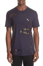 Men's Versace Collection Allover Print T-shirt - Purple
