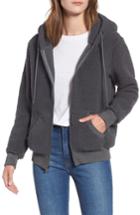 Women's Marc New York Teddy Fleece Zip Jacket - Green