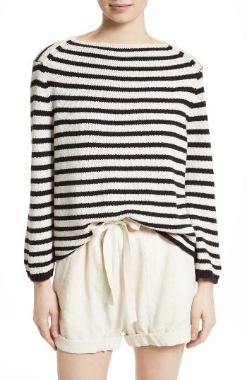 Women's Vince Stripe Cotton Pullover