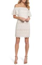 Women's Eliza J Off The Shoulder Lace Dress - Ivory