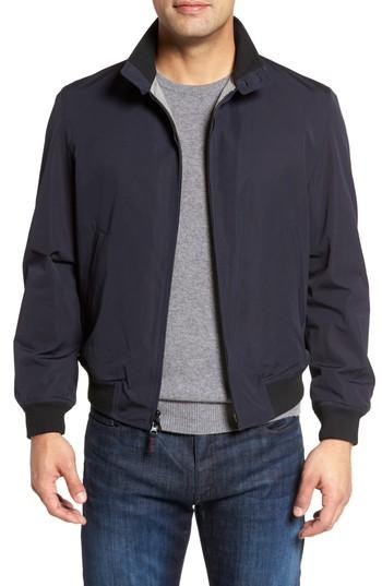 Men's Sanyo Water-repellent Zip Front Jacket - Blue