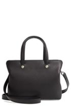 Longchamp Le Foulonne Zip Around Leather Tote - Black