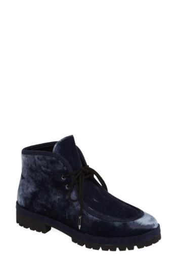 Women's Avec Les Filles Demi Lace-up Bootie M - Blue