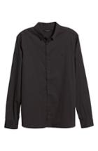 Men's Allsaints Redondo Slim Fit Shirt, Size - Black