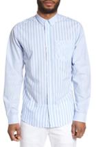 Men's Slate & Stone Slim Fit Stripe Sport Shirt - Blue