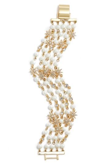 Women's Jenny Packham Star Beaded Multistrand Bracelet