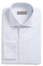 Men's Canali Regular Fit Stripe Dress Shirt .5 - White