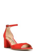 Women's Sam Edelman Susie D'orsay Ankle Strap Sandal .5 M - Red