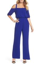 Women's Vince Camuto Cold Shoulder Blouson Jumpsuit - Blue
