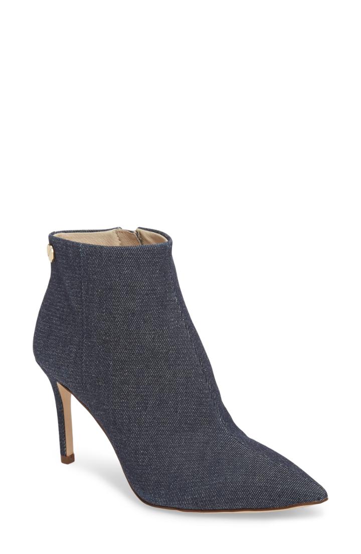 Women's Louise Et Cie Sonya Pointy Toe Bootie .5 M - Blue