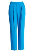 Women's Topshop Clara Peg Belted Trousers Us (fits Like 2-4) - Blue