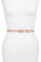 Women's Gucci Ophidia Double-g Leather Belt - Antique Rose