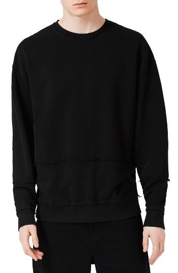 Men's Topman Raw Edge Sweatshirt