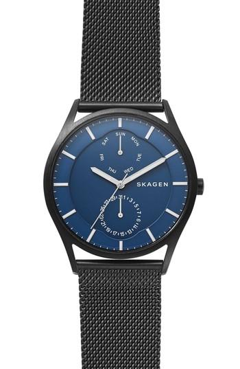 Women's Skagen Holst Multifunction Mesh Strap Watch, 40mm